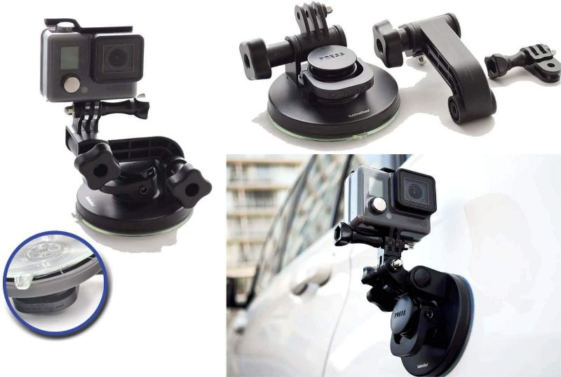 Photo 1 of SublimeWare Suction Cup for Gopro Mount Car Windshield Window Vehicle Boat Camera Holder for Gopro Suction Cup Mount - for GoPro Hero 10 Hero 9 Black Max 360 Hero 8 Black Hero 7 Hero 6 HD NEW