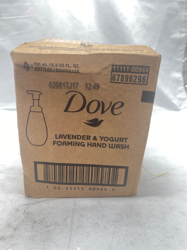 Photo 2 of Dove Foaming Hand Wash Lavender & Yogurt Effectively Washes Away Bacteria While Nourishing Your Skin, 6.8 Fl Oz (Pack of 4) Lavender 6.8 Fl Oz (Pack of 4) NEW 