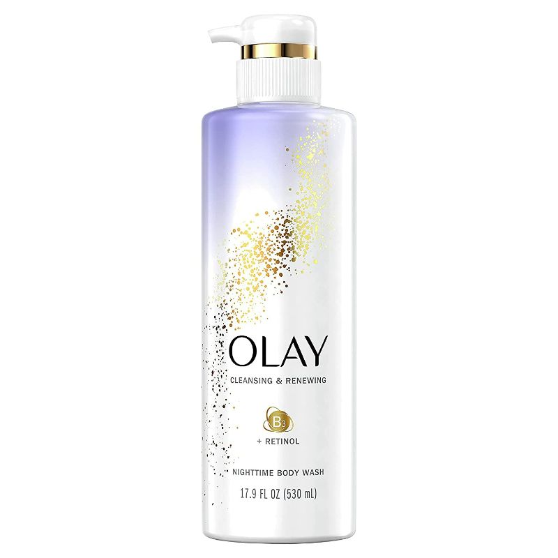 Photo 1 of Olay - Cleansing & Renewing Nighttime Body Wash with Retinol - 17.9 fl oz (Pack of 3) NEW