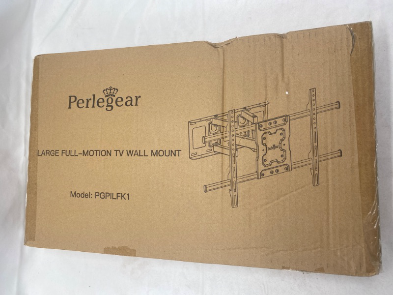 Photo 3 of Perlegear Full Motion TV Wall Mount for 42-85 inch TVs up to 132 lbs, TV Mount Bracket with Dual Articulating Arms, Tool-Free Tilt, Swivel, Extension, Leveling, Max VESA 600x400mm, 16" Studs, PGLF8 NEW