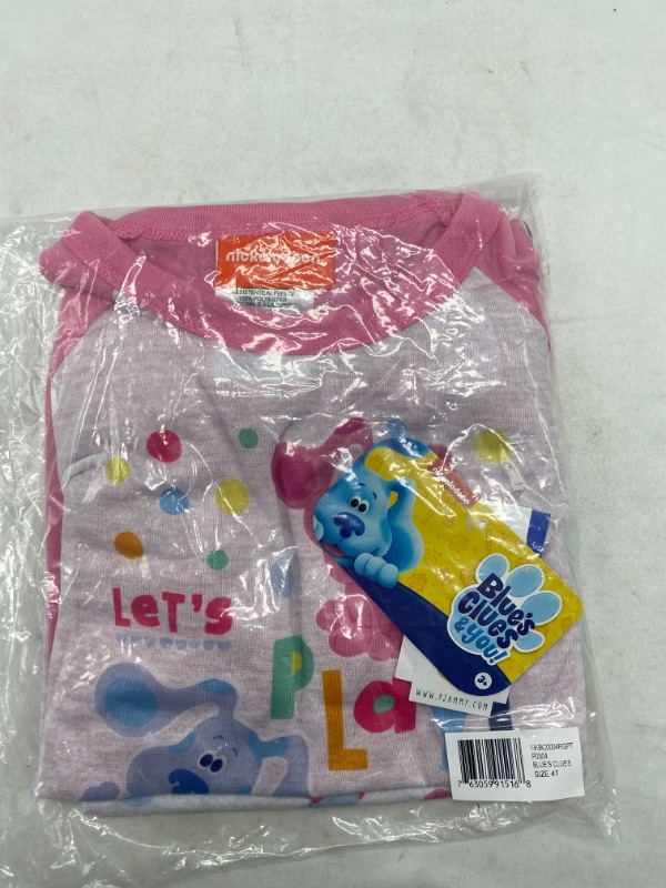 Photo 2 of Nickelodeon Toddler Girls' Blue's Clues Let's Play Sleep Pajama Set 4T NEW
