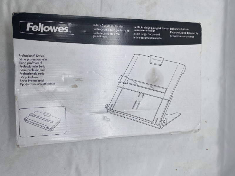 Photo 2 of Fellowes 8039401 Prof Series In-Line Document Holder NEW 