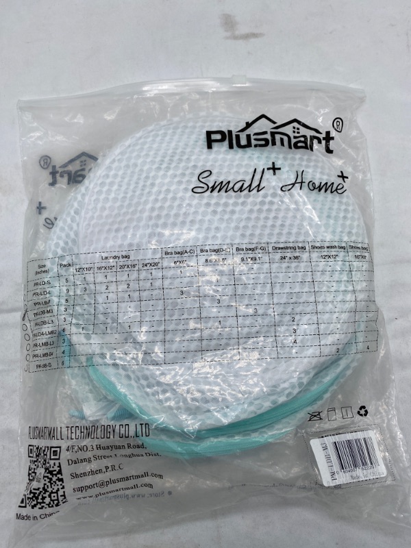 Photo 2 of Plusmart Large Mesh Lingerie Bags for Laundry, Bra Washing Bag for Washing Machine/Washer, D to E Cup,3 Pack White for D to E Cup NEW 