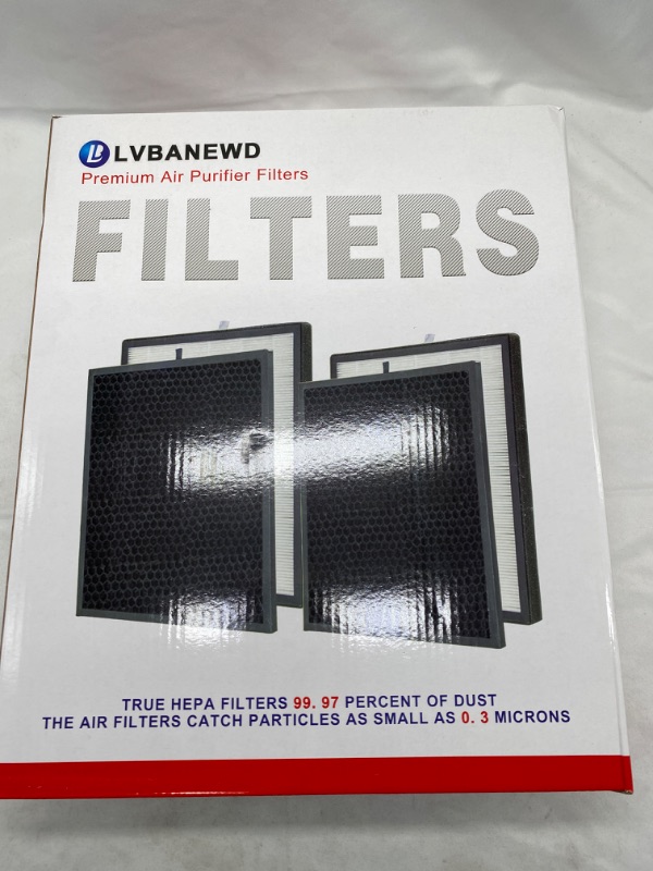 Photo 2 of LBLVBNEWD 2 Pack True HEPA & 2 Pack Activated Carbon Replacement Filters Set Compatible with Levoit LV-PUR131, LV-PUR131S,LV-PUR131-RF NEW 