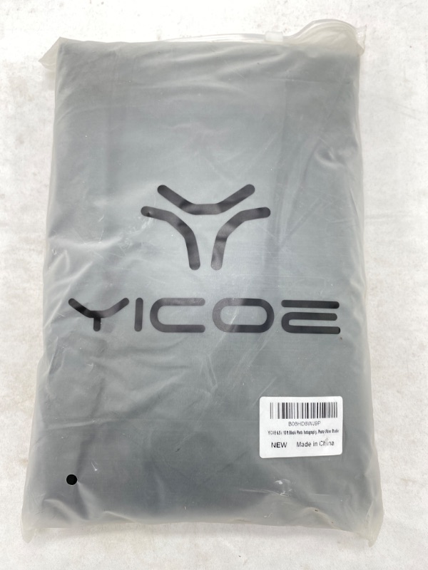 Photo 2 of YICOE 6.5 x 10 ft Black Photo Backdrop Background Wrinkle-Resistant Backdrop with 8 Backdrop Clip, Polyester Fabric Collapsible Chromakey Black Screen Backdrops for Photography, Photo Video Studio NEW