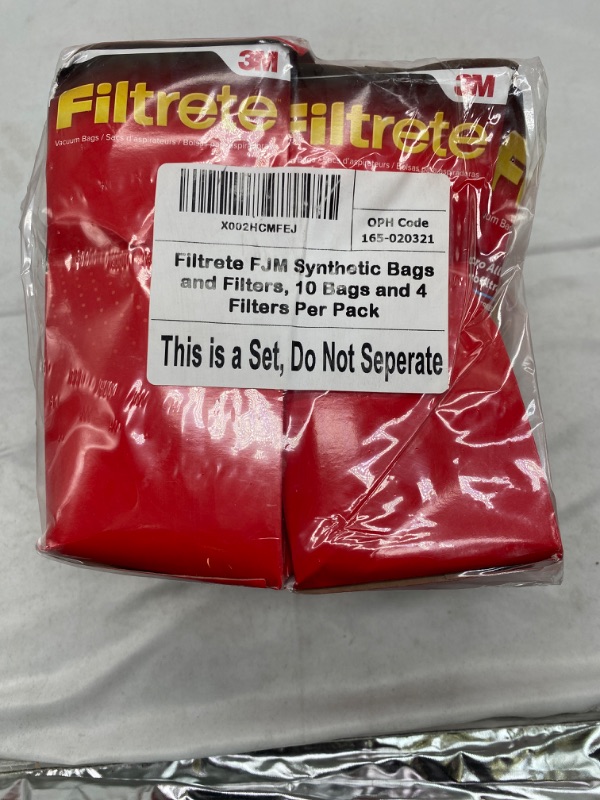 Photo 2 of 3M Filtrete Vacuum Bag For Miele FJM 10 pk NEW 