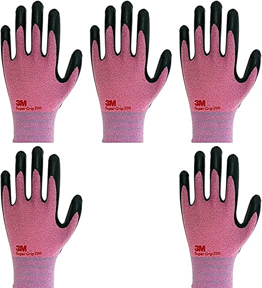 Photo 1 of Lightweight Nitrile Work Gloves Supegrip200, Foam Coated, Smart Touch, Washable, 5 Pairs NEW 