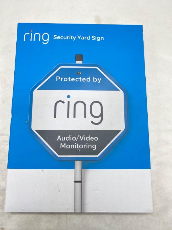 Photo 2 of Ring Security Yard Sign NEW