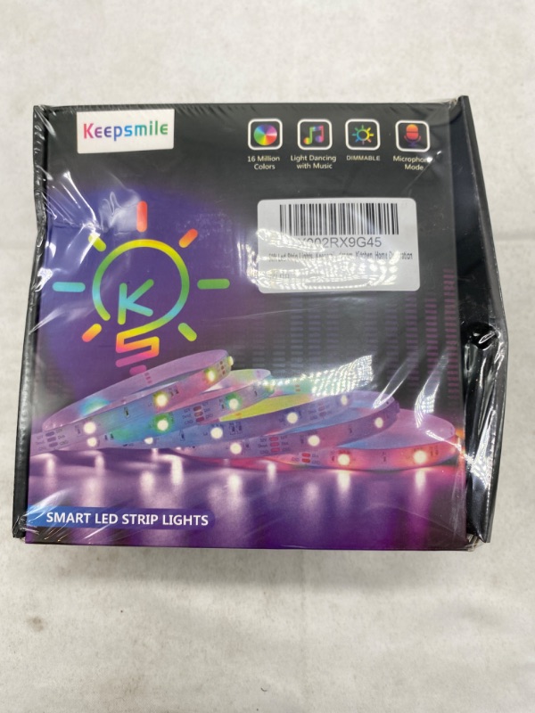 Photo 1 of Keepsmile 50ft Led Lights for Bedroom, APP Control Music Sync Color Changing Led Light Strips Led Strip Lights with Remote for Room Home Decoration NEW 