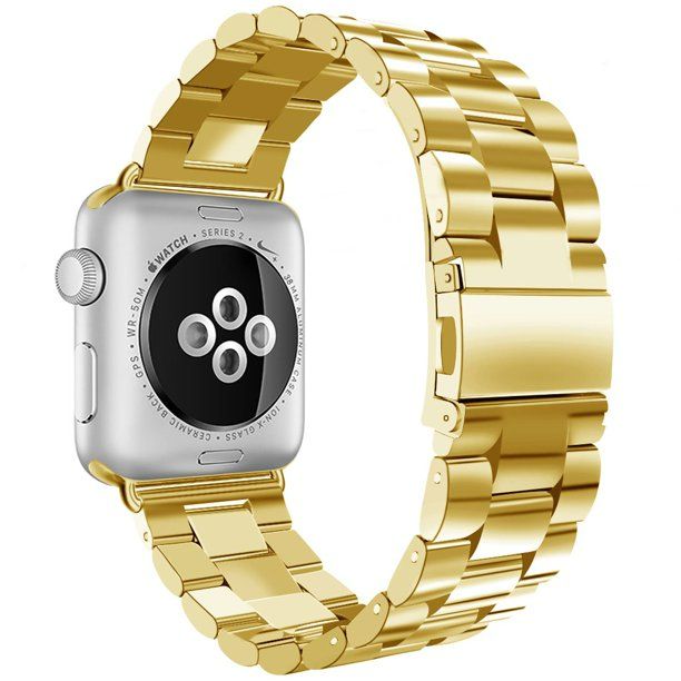 Photo 1 of Apple Watch Band 38/40mm Series 4/3/2/1/Sport Edition Stainless Steel Band Milanese Loop Bracelet - Gold NEW 