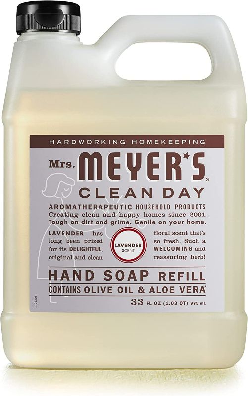 Photo 1 of Mrs. Meyer's Hand Soap Refill, Made with Essential Oils, Biodegradable Formula, Lavender, 33 fl. oz NEW 