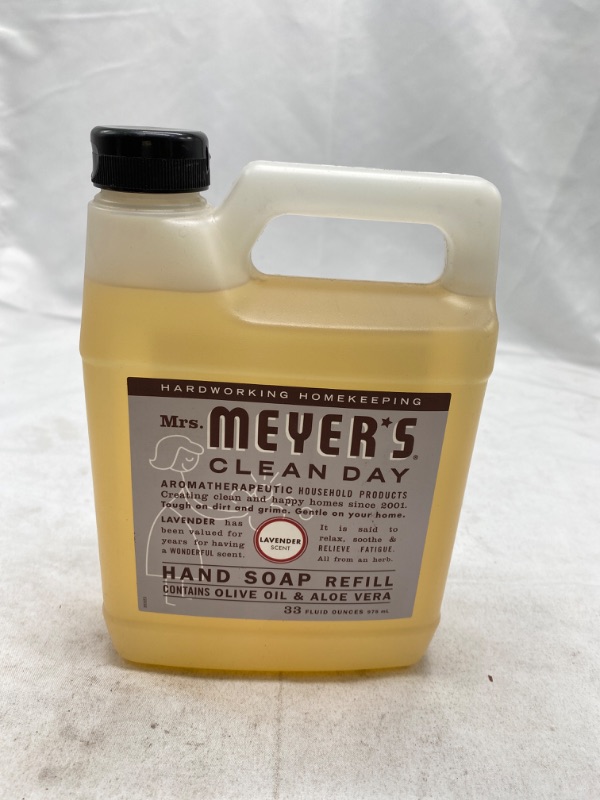 Photo 3 of Mrs. Meyer's Hand Soap Refill, Made with Essential Oils, Biodegradable Formula, Lavender, 33 fl. oz NEW 