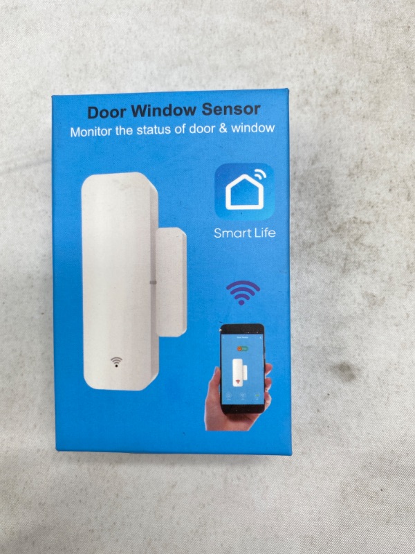 Photo 2 of WiFi Door Sensor, TESSAN Smart Window Contact Sensor Compatible with Amazon Alexa, Google Assistant, No Hub Required, Sends Alerts, Wireless Remote Alarm, Programmable with Smart Life Devices NEW