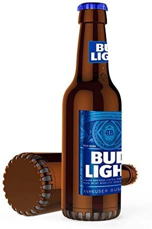 Photo 1 of Bud Light Beer Bluetooth Bottle Speaker Portable Wireless Speaker with Rechargeable Battery Ideal for Indoor and Outdoor New 