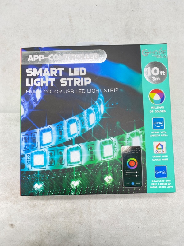 Photo 2 of G-HOME SMART (WIFI) APP CONTROLLED COLOR CHANGING LED LIGHT STRIPS