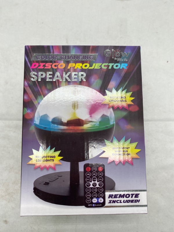 Photo 2 of Sound Activated Party Lights with Bluetooth Speaker, Wireless Portable Disco Ball Dj Lighting for Dance Parties Birthday Christmas Club - Remote Control - Black NEW 