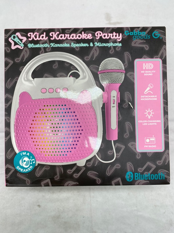 Photo 2 of Kids Karaoke Party Speaker with Microphone 2 Piece Set NEW 