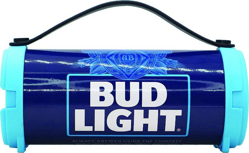 Photo 1 of Bud Light Bluetooth Speaker Bazooka Speaker Portable Wireless Speaker with Rechargeable Battery Ideal for Indoor and Outdoor Activities Loud and Bass Audio Sound Easy to Carry Anywhere with FM- Radio NEW