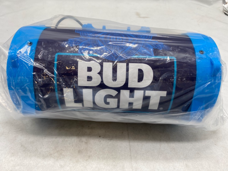 Photo 2 of Bud Light Bluetooth Speaker Bazooka Speaker Portable Wireless Speaker with Rechargeable Battery Ideal for Indoor and Outdoor Activities Loud and Bass Audio Sound Easy to Carry Anywhere with FM- Radio NEW