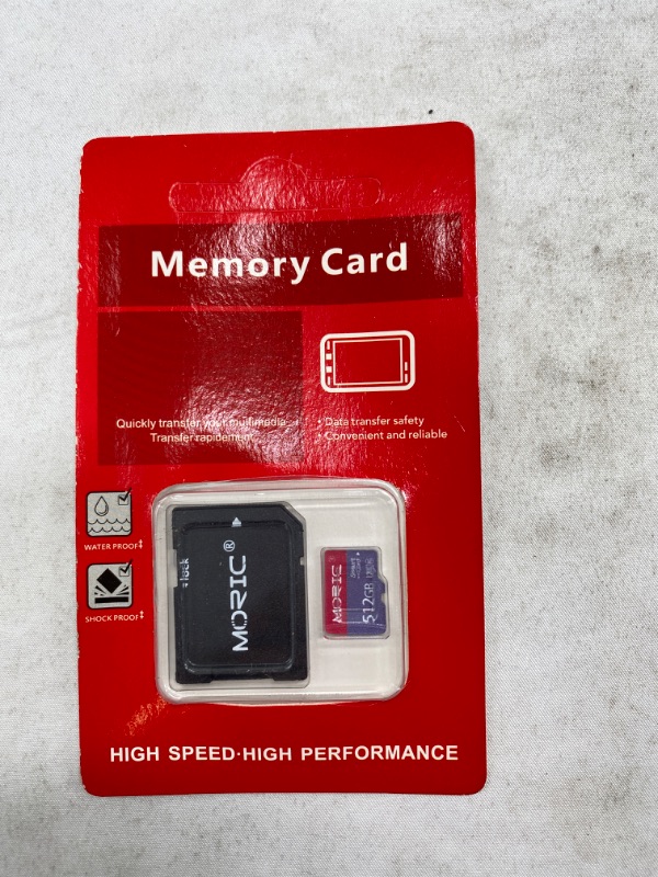 Photo 2 of 512GB Memory Card Class 10 Micro SD Card for Camera?Home Monitoring Systems and Smartphone TF Memory Cards with a SD Card Adapter NEW 