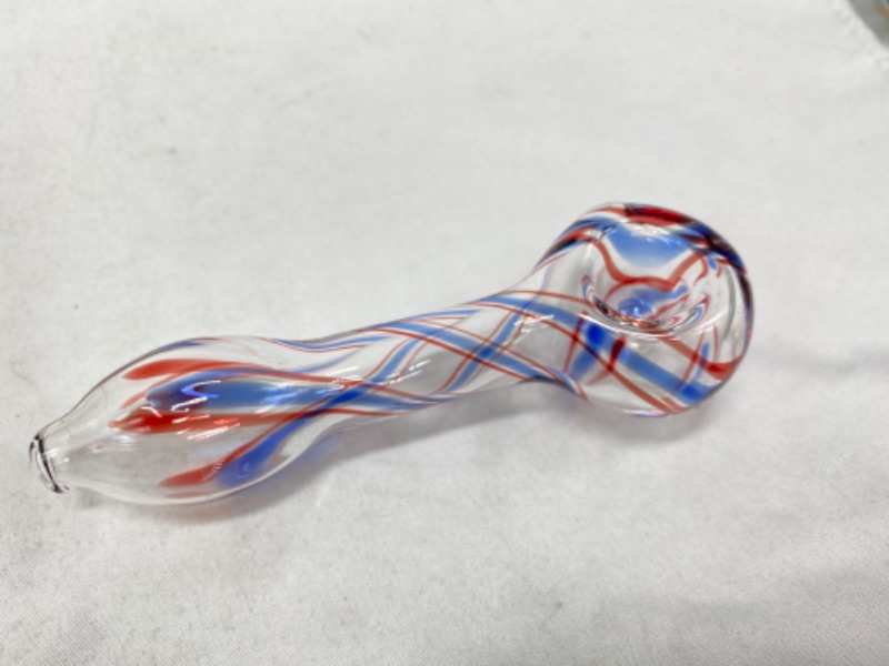 Photo 1 of 4 1/2" Tabaco Glass Pipe NEW 