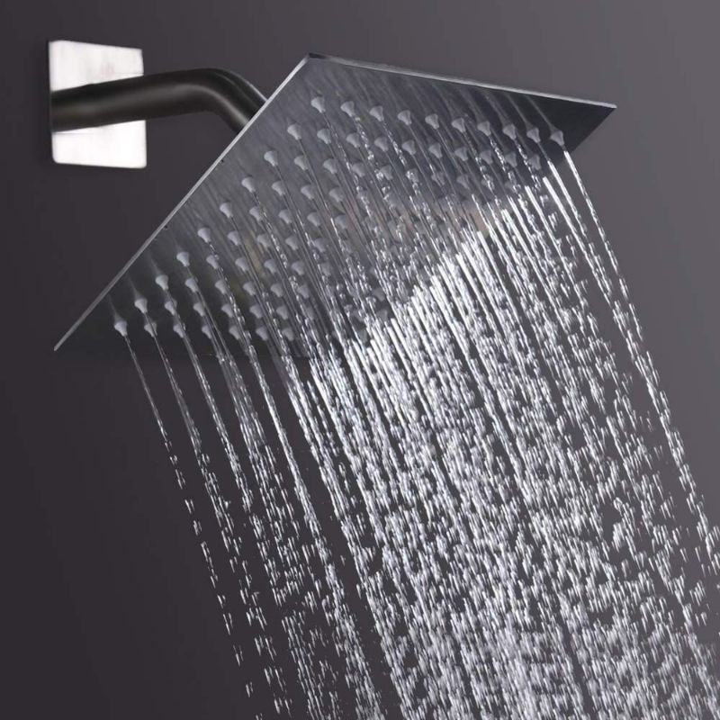 Photo 2 of HIGH PRESSURE Rain Shower head, NearMoon High Flow Stainless Steel Square ShowerHead, Pressure Boosting Design, Awesome Shower Experience Even At Low Water Flow NEW