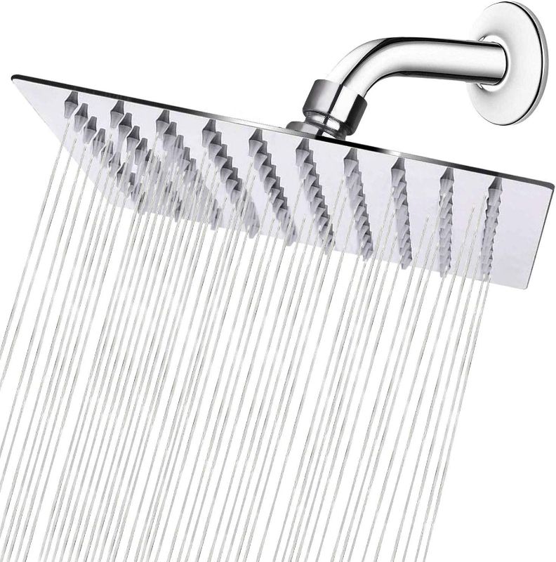 Photo 1 of HIGH PRESSURE Rain Shower head, NearMoon High Flow Stainless Steel Square ShowerHead, Pressure Boosting Design, Awesome Shower Experience Even At Low Water Flow NEW