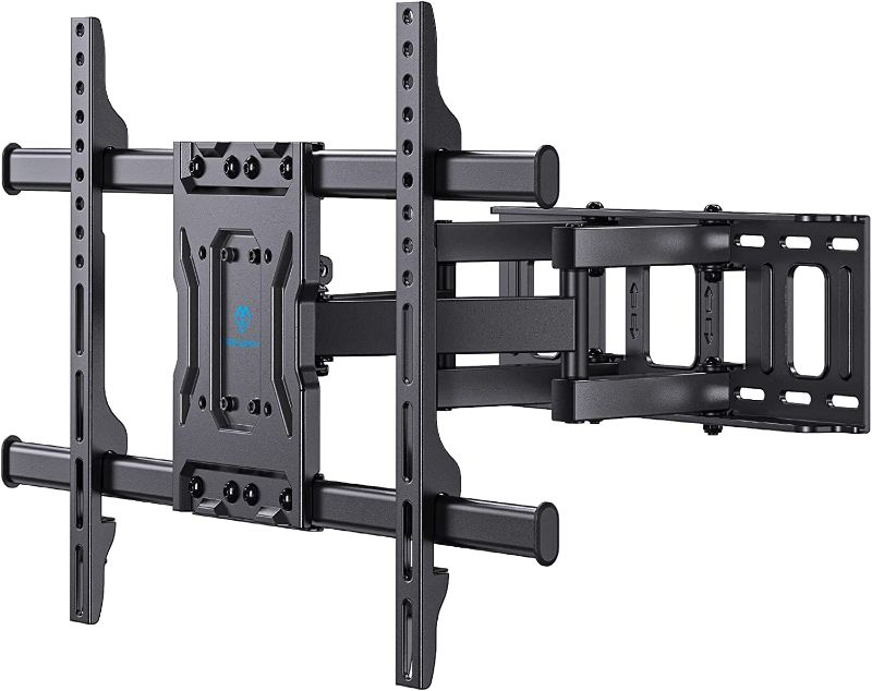 Photo 1 of PERLESMITH Full Motion TV Wall Mount for Most 37-84 Inch Flat Curved Screen, Wall Bracket with Articulating Arms Swivel Tilt Leveling Fits 8”-16" Wood Studs Holds up to 132lbs  NEW