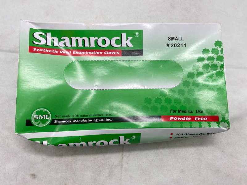 Photo 2 of Shamrock 20211-S-bx Med Glove, Vinyl, No Powder, Thin, Cheap, Small, Clear NEW