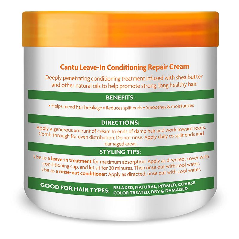 Photo 2 of PACK OF 3 Cantu Leave-In Conditioning Repair Cream with Shea Butter, 16 oz NEW