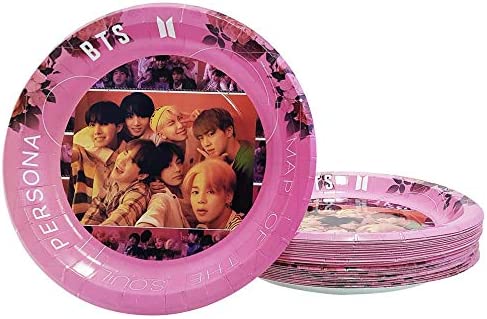 Photo 1 of KPOP Bangtan Boys Party Supplies - Coated Plates for Army Party decorations, MAP OF THE SOUL : PERSONA, (Plates 7" 16pcs)