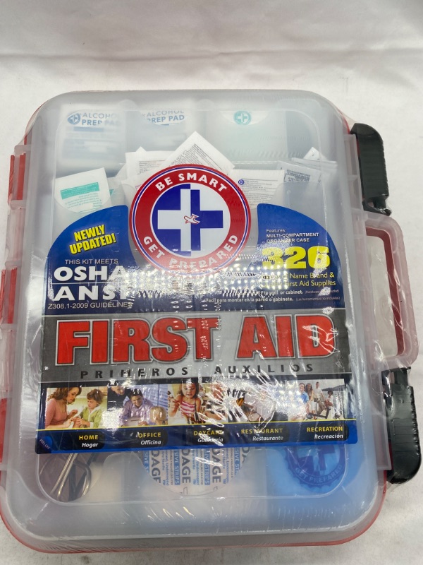 Photo 2 of First Aid Kit with Hard Case - 326 Pieces NEW