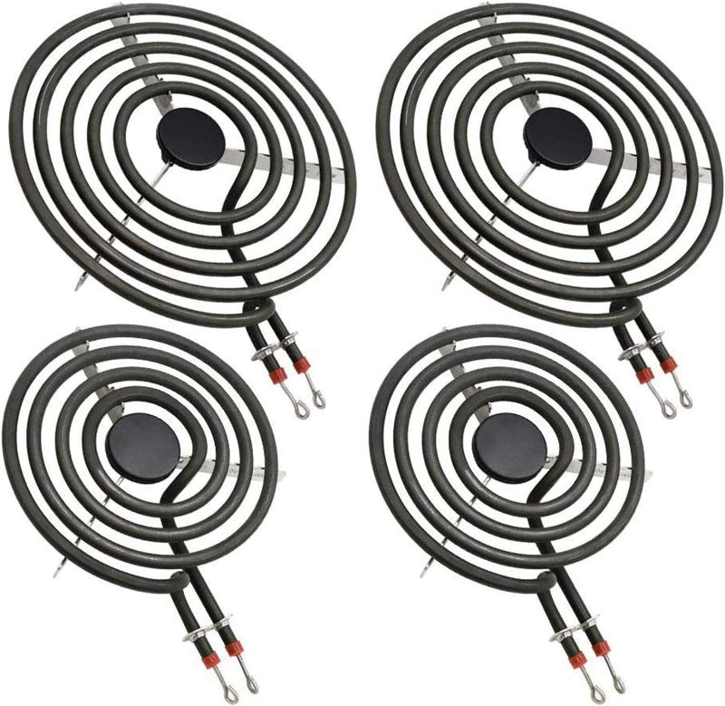 Photo 1 of MP22YA Electric Range Burner Element Unit Set by Beaquicy - Replacement for Ken-more Whirlpool May-tag Hardwick Norge Ranges/Stoves - Package Include 2 pcs MP15YA 6" and 2 pcs MP21YA 8" NEW 