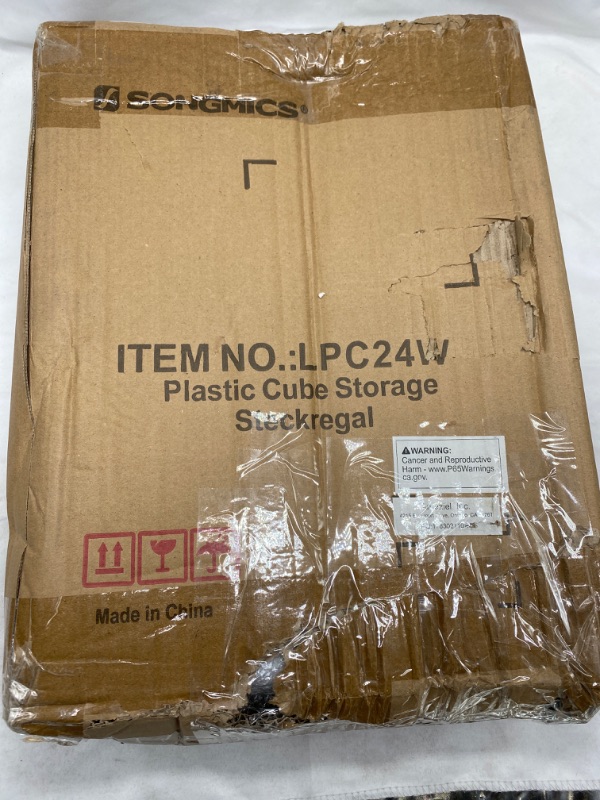 Photo 2 of SONGMICS Cube Storage Organizer (UNKNOWN quantity), DIY Closet Shelf, Plastic Clothes Organizer, Modular Bookcase, High Load Capacity,  ULPC24W NEW
