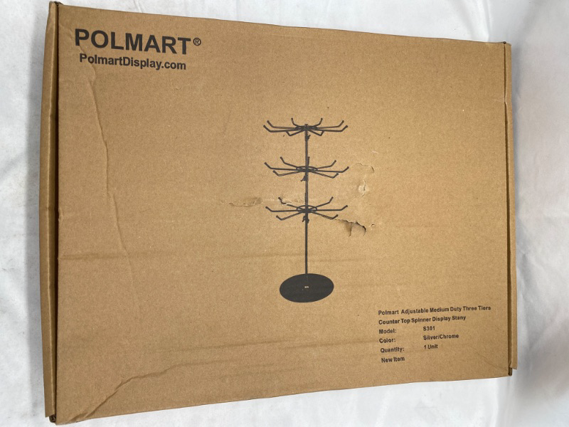 Photo 1 of Polmart Medium Duty Three Tier Counter Top Spinner Display Stand NEW