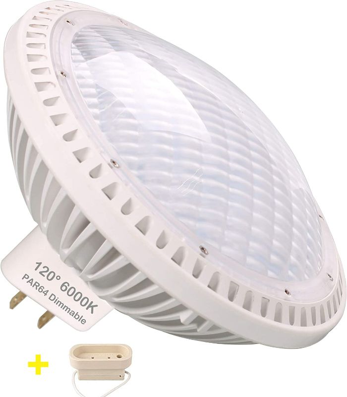Photo 1 of Par64 Bulb LED 40W Dimmable 120° Spot Light Bulb, AC120V GX16D Base Lamp, 6000K Daylight White (1 Pack) NEW 