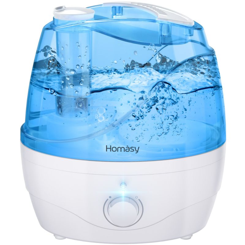 Photo 1 of Homasy Cool Mist Humidifier, Humidifiers with Blue Night Light, 28dB Quiet Humidifiers for Bedroom with 30 Working Hours NEW 
