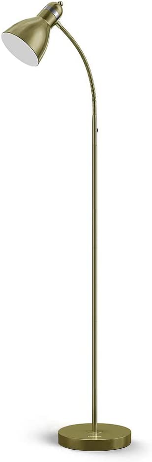 Photo 1 of LEPOWER Metal Floor Lamp, Adjustable Goose Neck Standing Lamp with Heavy Metal Based, E26 Lamp Base, Torchiere Light for Living Room, Bedroom, Study Room and Office NEW
