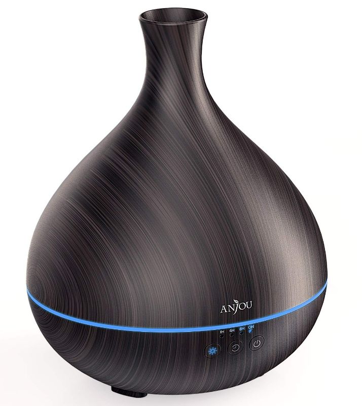 Photo 1 of Essential Oil Diffuser,Anjou 500ml Cool Mist Humidifier,One Fill for 12hrs Consistent Scent & Aromatherapy, World's First Diffuser with Patented Oil Flow System for Home & Office,Wood Grain NEW