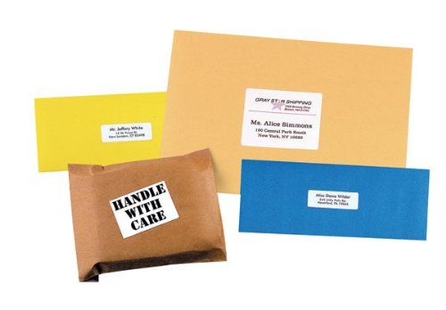 Photo 1 of MACO Laser/Ink Jet White COVER-ALL Shipping Labels, 2" x 4", 10 per Sheet, 1000 Labels/ 100sheets   (ML-1000) NEW  