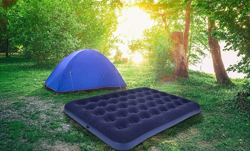 Photo 2 of Jilong Double Flocked Coil Beam Air Bed