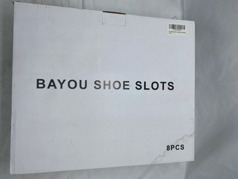 Photo 2 of Yagizaai Bayou Shoe Slots, 8 PCS Shoes Slots Organizer, 4-Level Adjustable Shoe Stacker, Upgraded Shoe Space Saver, 50% Space-Saving Shoe Holders(Black) Black 8PCS NEW