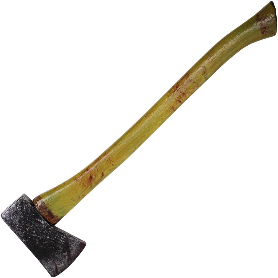 Photo 1 of 22.5" Bloody Foam Axe Woodsman Costume Prop LARP Lumberjack Axe
