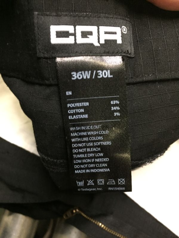 Photo 2 of CQR Men's Tactical Pants, Water Resistant Ripstop Cargo Pants 36w,30l