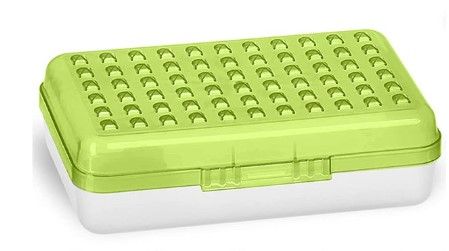 Photo 1 of  2PC' Enday Dots Pencil Case Box with Snap Tight Lid School Office Supply Storage Green/Yellow 8” 
