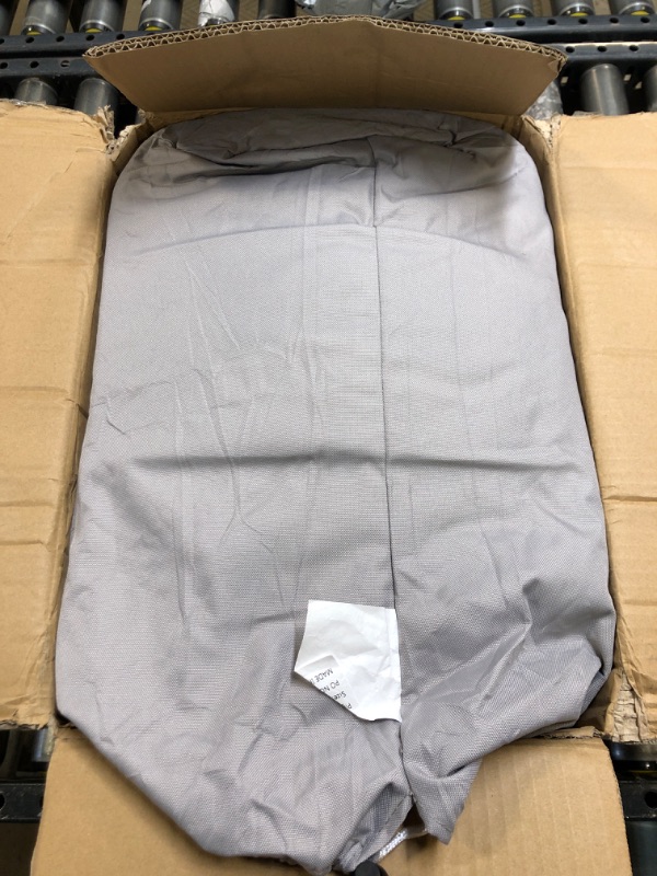 Photo 1 of MSC Heavy Duty 600D Marine Grade Polyester Canvas Trailerable Waterproof Boat Cover,Fits V-Hull,Tri-Hull, Runabout Boat Cover (Model E - Length:20'-22' Beam Width: up to 100", Gray) Model E - Length:20'-22' Beam width: up to 100" Gray
