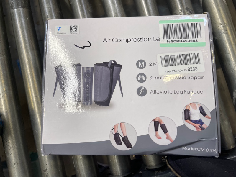 Photo 2 of CINCOM Leg Massager for Circulation Air Compression Calf Massager with 2 Modes 3 Intensities and Helpful for RLS and Edema Muscles Relaxation?FSA or HSA Approved?