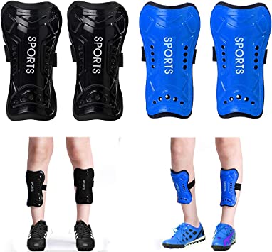 Photo 1 of Youth Soccer Shin Guards for Kids Shin Pads and Shin Guard Sleeves Child Calf Protective Gear Protective Soccer Equipment for Boys Girls Toddler Teenagers 3-15 Years Old
