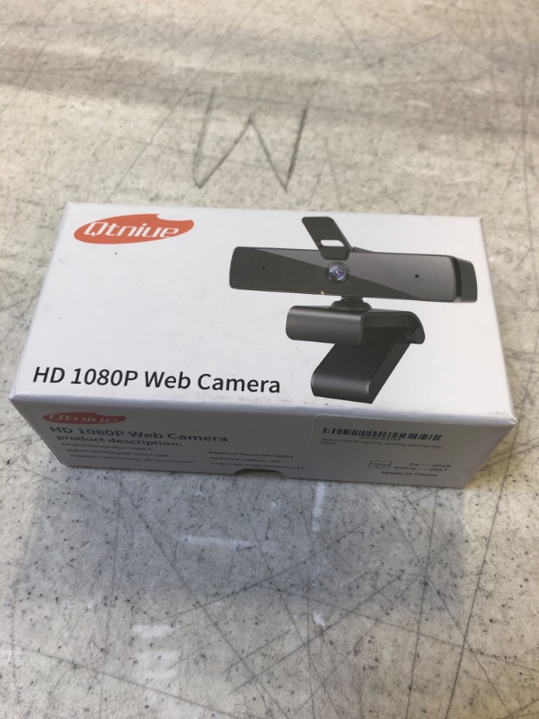 Photo 2 of Qtniue Webcam with Microphone and Privacy Cover, FHD Webcam 1080p, Desktop or Laptop and Smart TV USB Camera for Video Calling, Stereo Streaming and Online Classes 30FPS