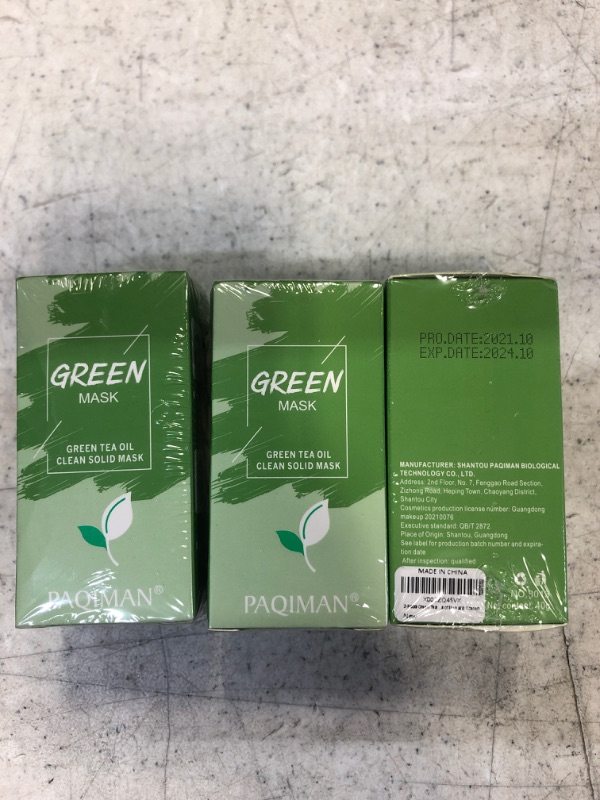 Photo 2 of 3 COUNT -Stick of Green Tea Mask for Face, Blackhead Remover with Green Tea Extract, Deep Pore Cleansing, Face Moisturizes, Oil Control, for All Skin TypeS. ***EXP 10/2024